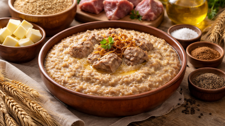 Фото блюда: Харис пшеничная каша с мясом по катарскому рецепту