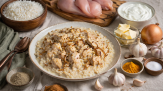 Фото рецепта: Мадруба рис с курицей и специями по катарскому рецепту