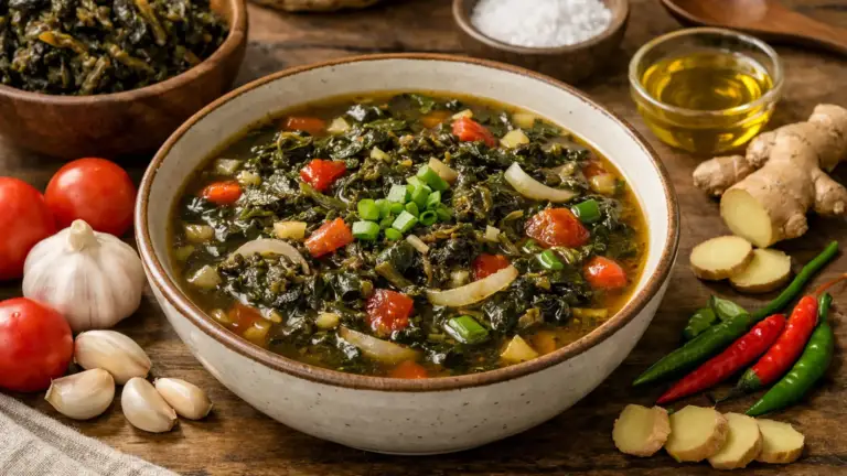 Фото блюда: Гундрук суп из ферментированной зелени по непальскому рецепту