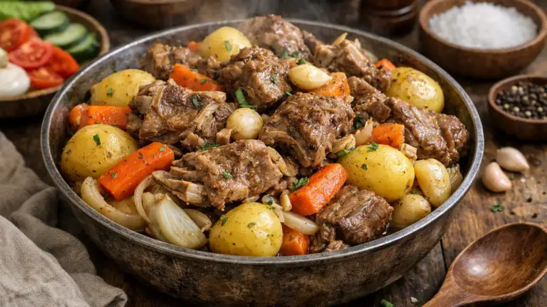 Фото блюда: Хорхог тушеная баранина с овощами насыщенное монгольское блюдо