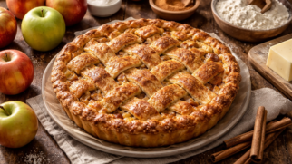 Фото рецепта: Ирландский яблочный пирог с корицей и мягкой ароматной начинкой