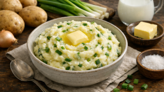 Фото рецепта: Чамп картофельное пюре с зеленым луком и сливочной текстурой