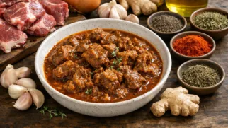 Фото рецепта: Карри из козлятины с пряностями в густом ароматном соусе