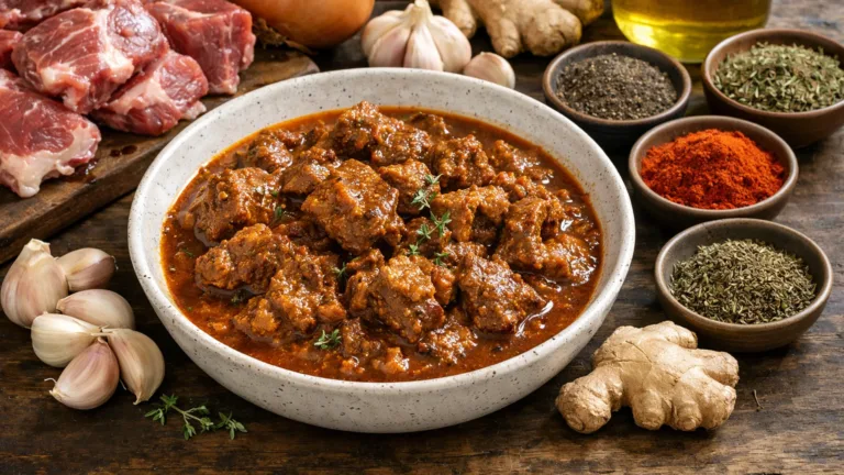 Фото блюда: Карри из козлятины с пряностями в густом ароматном соусе