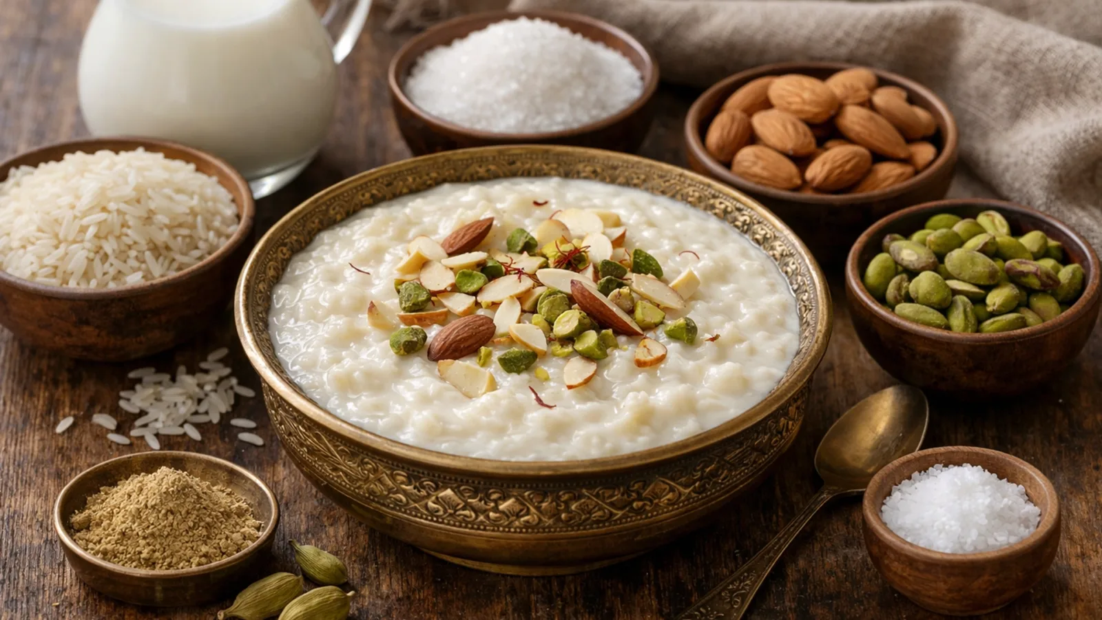 Фото блюда: Кхир из риса с молоком и ароматом кардамона по пакистанскому рецепту, рецепт с фото