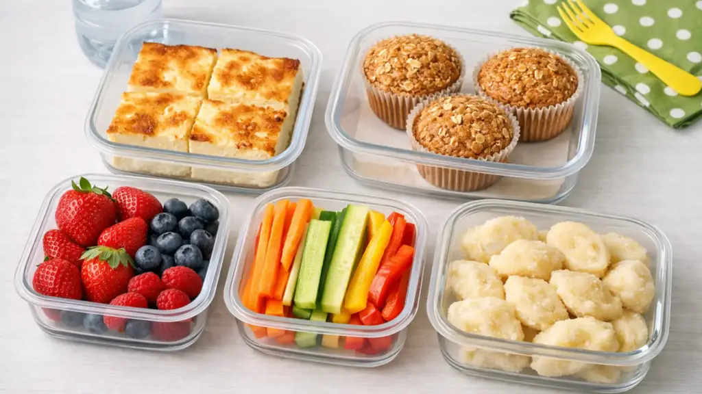 Заготовки для полдника ребёнку на несколько дней