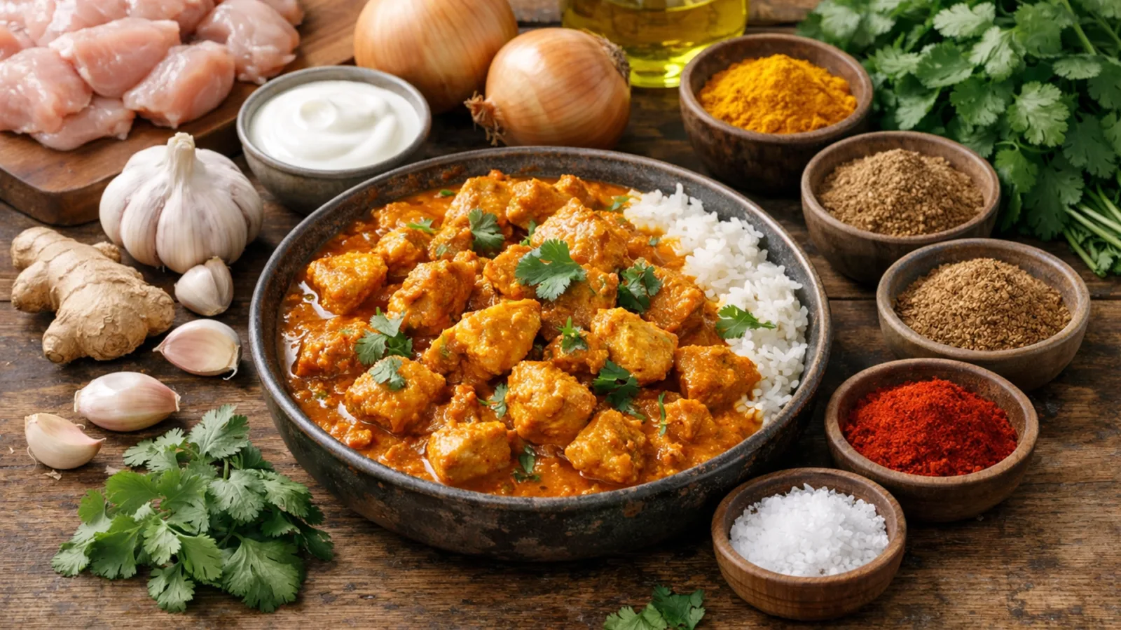 Фото блюда: Корма из курицы с нежным йогуртовым соусом по пакистанскому рецепту, рецепт с фото