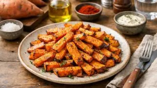 Фото рецепта: Кумара жареный сладкий картофель по новозеландскому рецепту