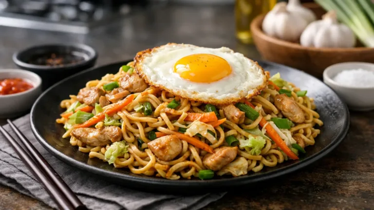 Фото блюда: Мие горенг жареная лапша с овощами