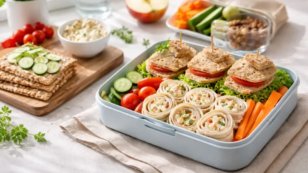 Бутерброды, хлебцы и рулетики для перекуса в школу