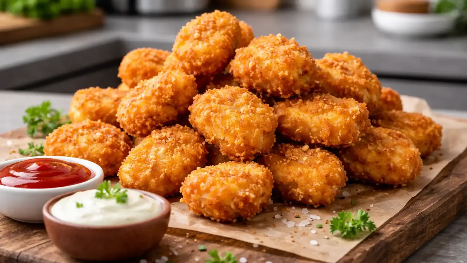 Фото блюда: Наггетсы куриные хрустящие, рецепт с фото