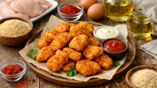 Фото рецепта: Наггетсы куриные с паприкой сладкой с хрустящей корочкой