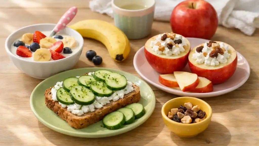 Быстрые варианты полдника для детей