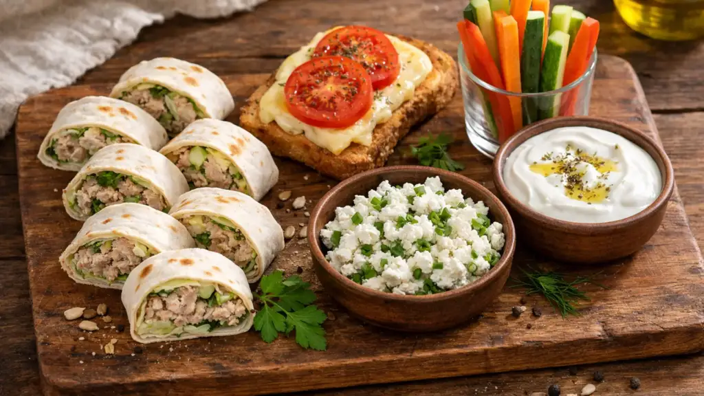 Несладкие варианты быстрого перекуса