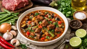 Фото блюда: Ор лам рагу из мяса с овощами и травами с насыщенным вкусом
