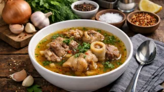 Фото рецепта: Наваристая пача из говяжьих ножек