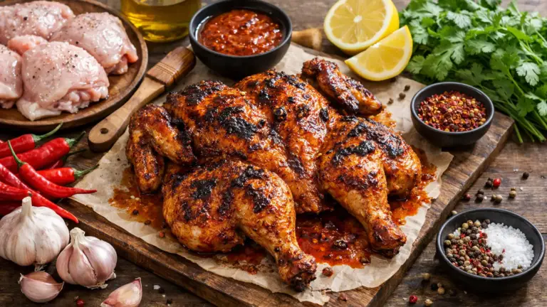 Фото блюда: Пири пири курица с острым соусом по мозамбикски яркий вкус