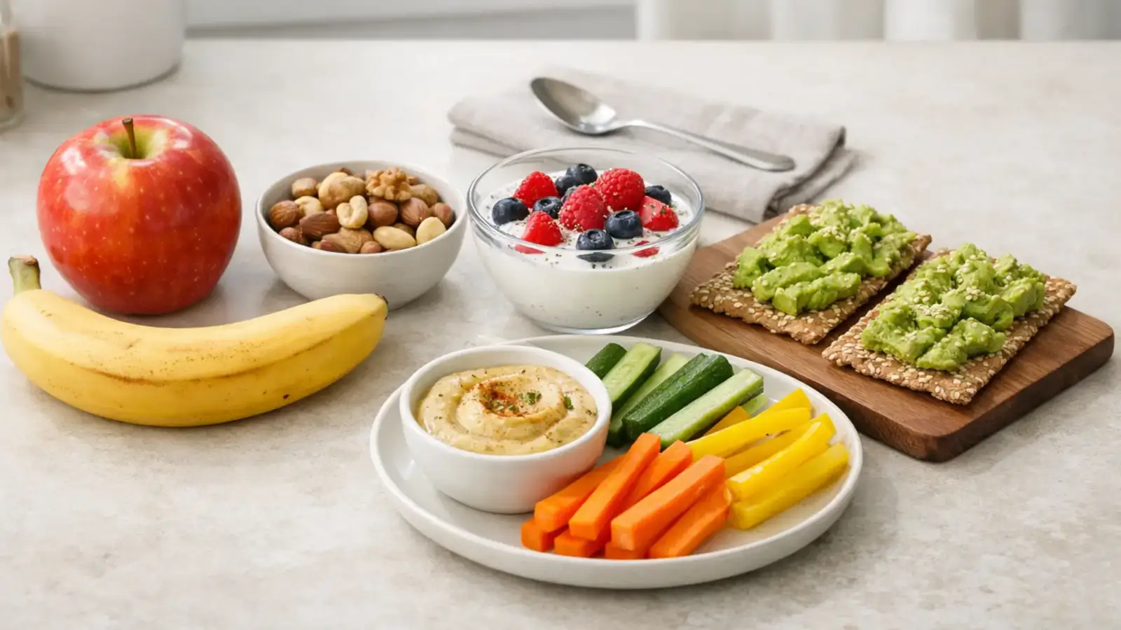 Фото блюда: Полезные перекусы: 20 идей на каждый день, рецепт с фото