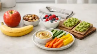 Обложка статьи: Полезные перекусы: 20 идей на каждый день