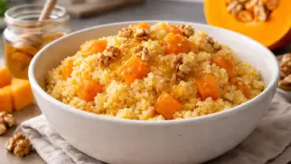 Фото рецепта: Пшённая каша с тыквой и медом