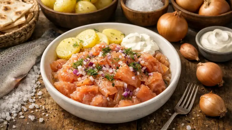 Фото блюда: Ракфиск ферментированная форель по норвежскому рецепту