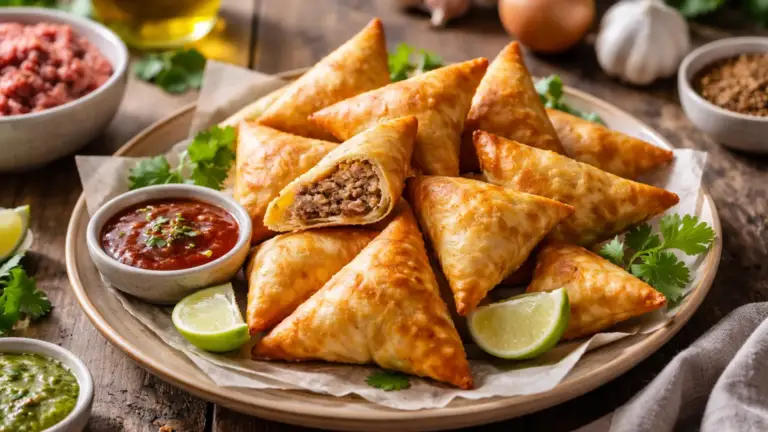 Фото блюда: Самуса бирманские пирожки с мясом хрустящие и сочные