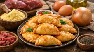 Фото рецепта: Эмпанадас с мясной начинкой по колумбийскому рецепту