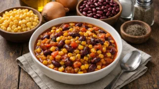 Фото рецепта: Гитери тушеная кукуруза с фасолью по кенийскому рецепту