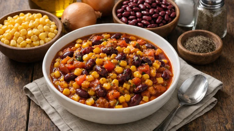 Фото блюда: Гитери тушеная кукуруза с фасолью по кенийскому рецепту