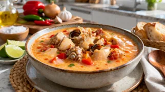 Фото рецепта: Сопа де караколь суп из морских раковин