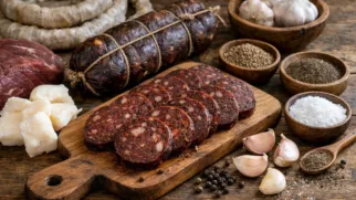 Фото рецепта: Чучук колбаса из конины с пряностями по киргизскому рецепту