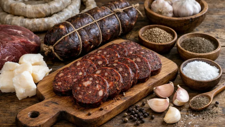 Фото блюда: Чучук колбаса из конины с пряностями по киргизскому рецепту