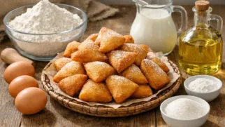 Фото рецепта: Мандази сладкие жареные булочки с мягкой серединой