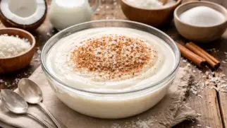 Фото рецепта: Темблеке кокосовый пудинг нежный десерт по пуэрториканскому рецепту