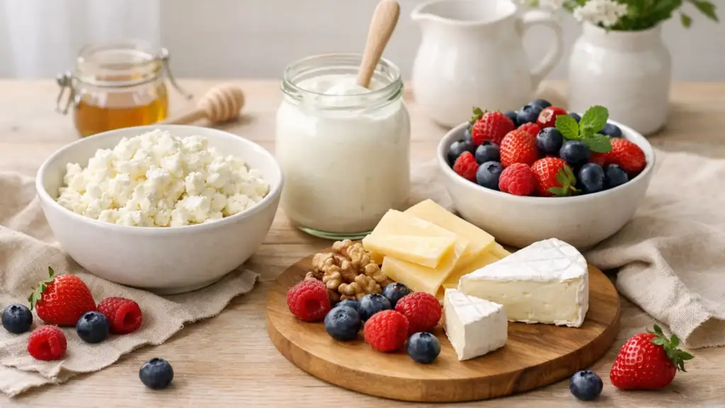 молочные продукты и перекусы для школьника