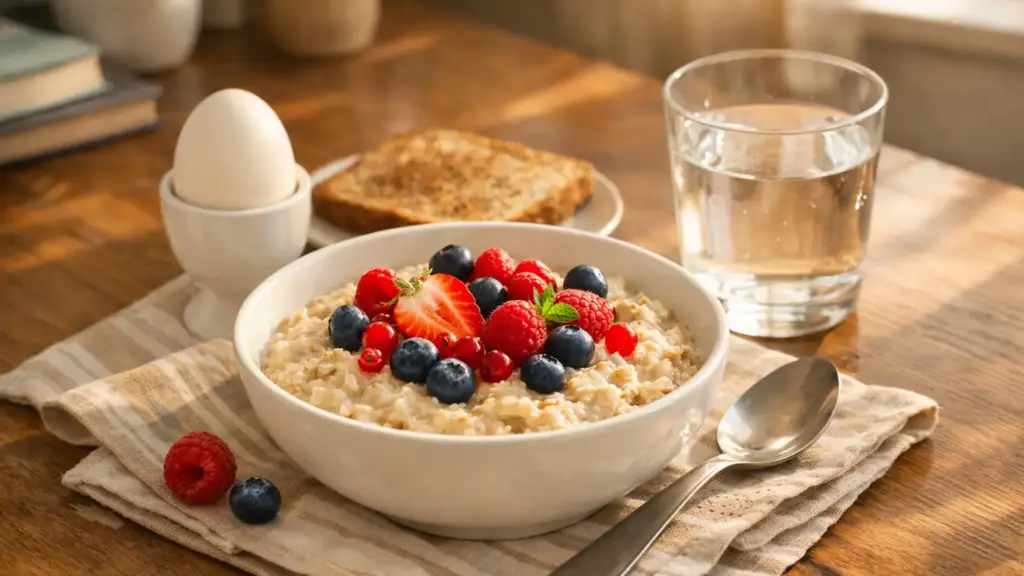 Полезный завтрак школьника перед школой