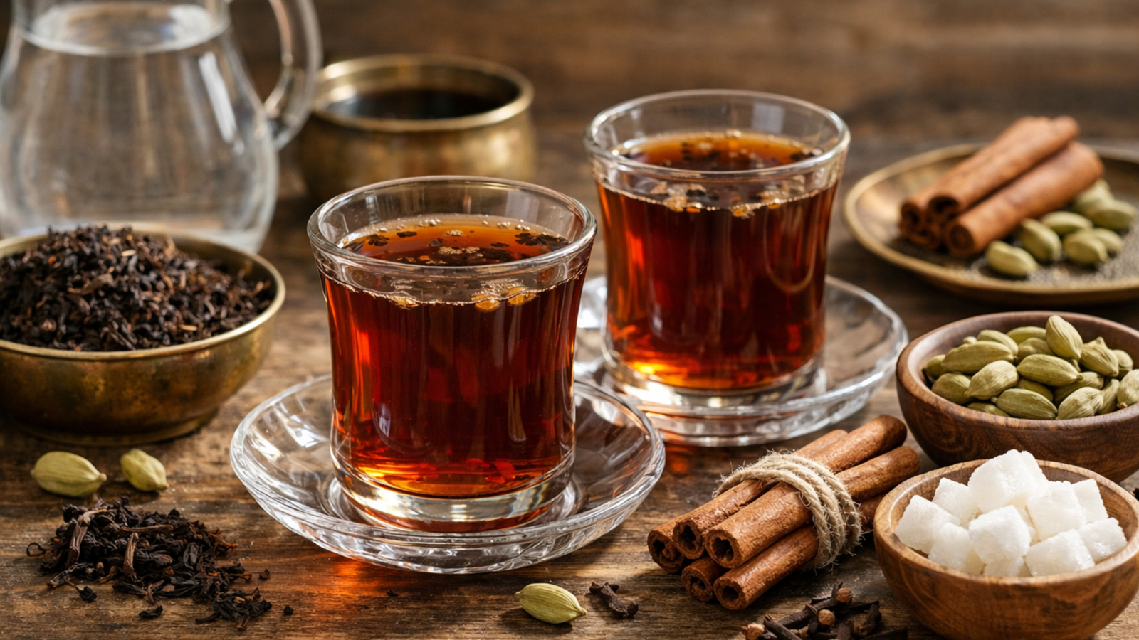 Фото блюда: Йеменский чай с кардамоном и специями с насыщенным ароматом, рецепт с фото