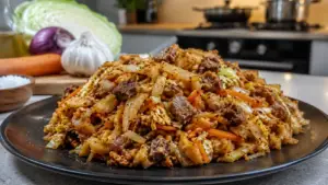 Фото блюда: Котту роти рубленая лепешка с овощами и мясом ароматная шриланкийская