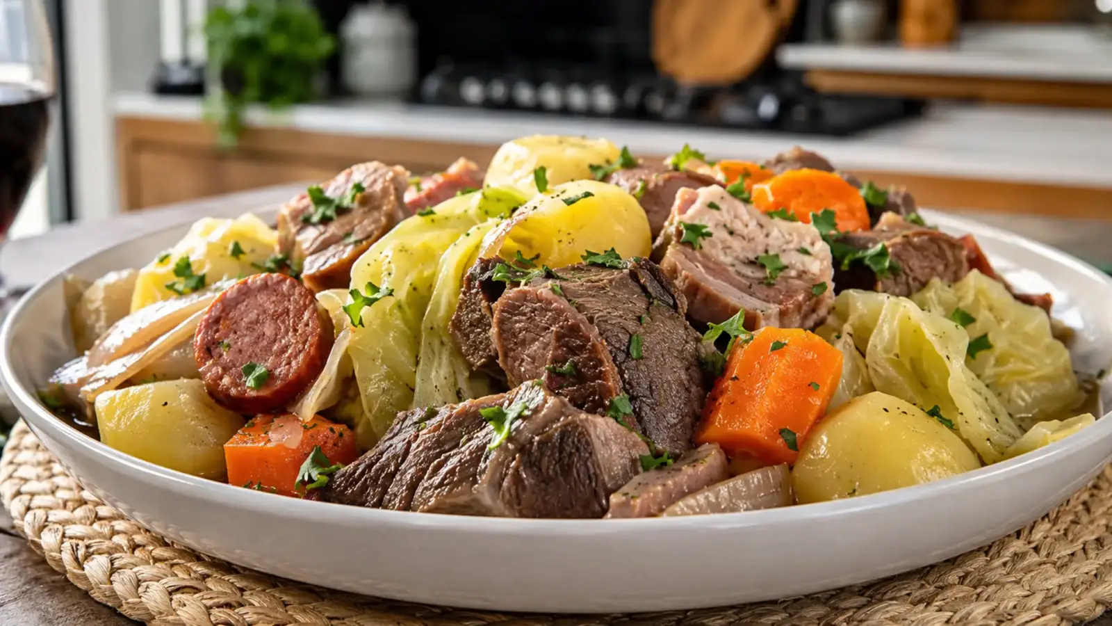Фото блюда: Сытный козиду португеш с тушёным мясом и овощами по португальскому рецепту, рецепт с фото