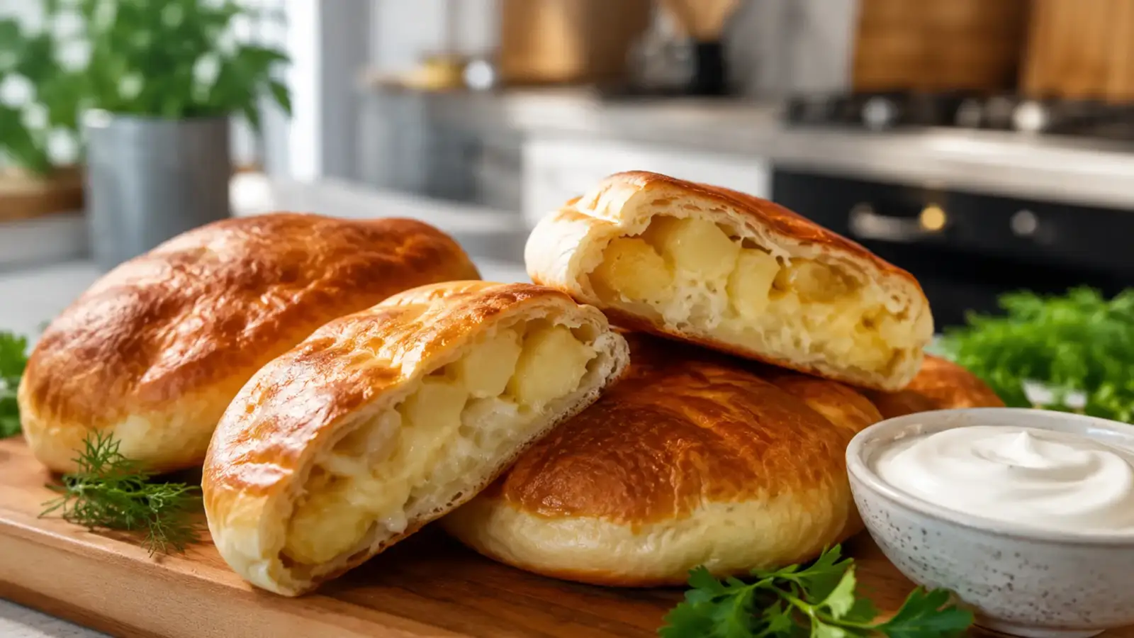 Фото блюда: Пироги с картофелем и сыром словацкая кухня домашние, рецепт с фото