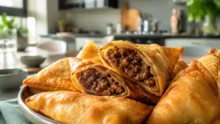 Фото рецепта: Самоса пирожки с мясной начинкой по танзанийски хрустящие и сочные