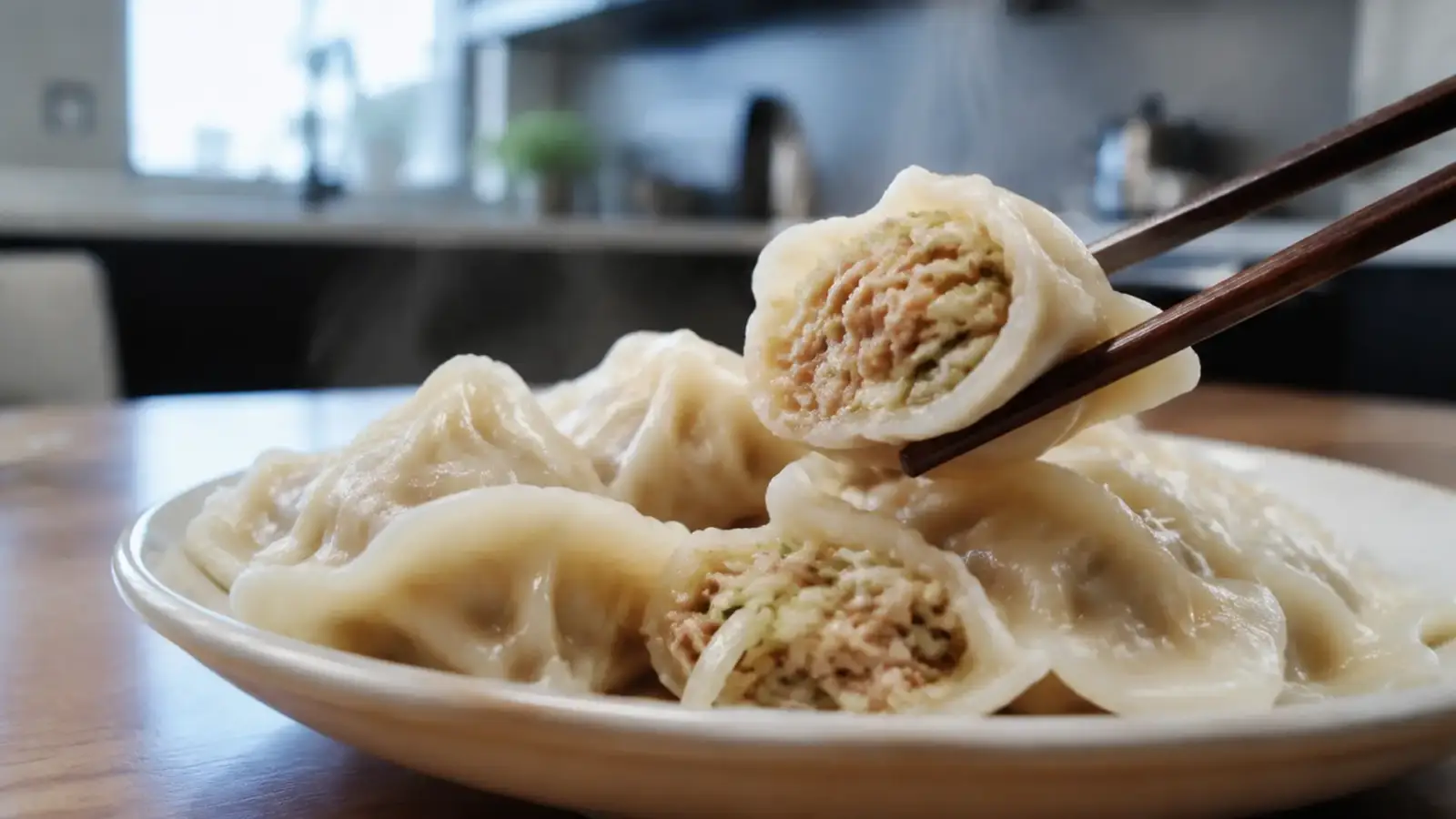 Фото блюда: Тайваньские пельмени с мясом и капустой нежные сочные с тонким тестом, рецепт с фото