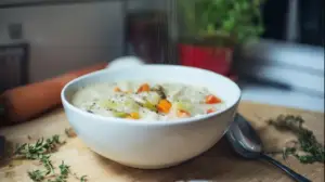 Фото блюда: Белая похлебка с овощами и белым перцем