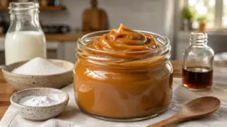 Фото рецепта: Дульсе де лече карамельный крем с насыщенным молочным вкусом