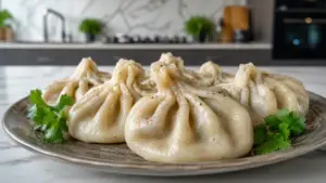 Фото блюда: Хинкали классические грузинские с сочной мясной начинкой