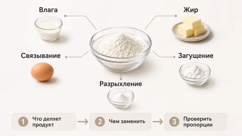 Как правильно выбрать замену ингредиенту в рецепте