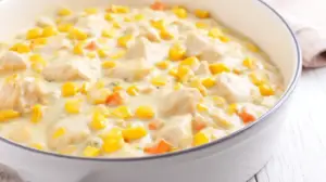 Фото блюда: Каннеллони с кукурузой и курицей в сливочном соусе