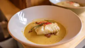 Фото блюда: Карри из трески с кокосом и томатами