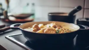 Фото блюда: Карри сливочный mild с курицей и сливками 33 процента