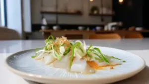 Фото блюда: Маринованная иваси с луком и рисовым уксусом